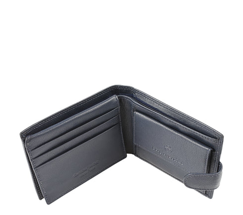 Portofel casual, barbati, SERGIO TACCHINI, 50080 bleumarin, piele naturala